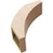 Ekena Millwork 5-inch W x 14-inch D x 14-inch H Thorton Rough Cedar Woodgrain TimberThane Knee Brace, Primed BRCUR05X14X14THRRCPR - alternate 2
